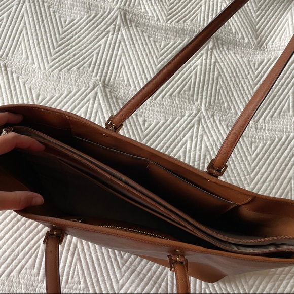 Michael Kors Brown Leather Computer Bag & Purse - Picture 3 of 14